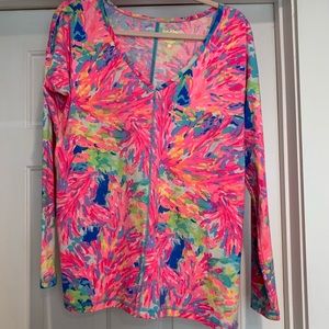 Lilly Pulitzer luxletic long sleeve top size M